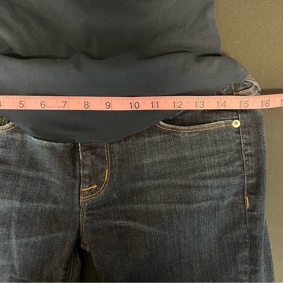 Hudson Women Size 27 Bootcut Maternity Blue Jean Dark Wash Stretch B5 - Picture 7 of 10